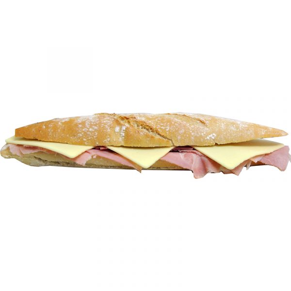 Bocadillo Jamón cocido y queso de barra