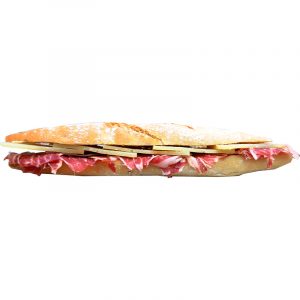 Bocadillo Jamón Ibérico con Queso Manchego