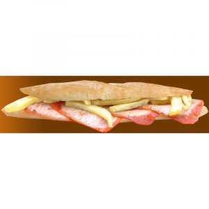 Bocadillo Lomo adobado con Patatas