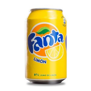 refresco de limón de la marca fanta