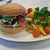 hamburguesa con patatas